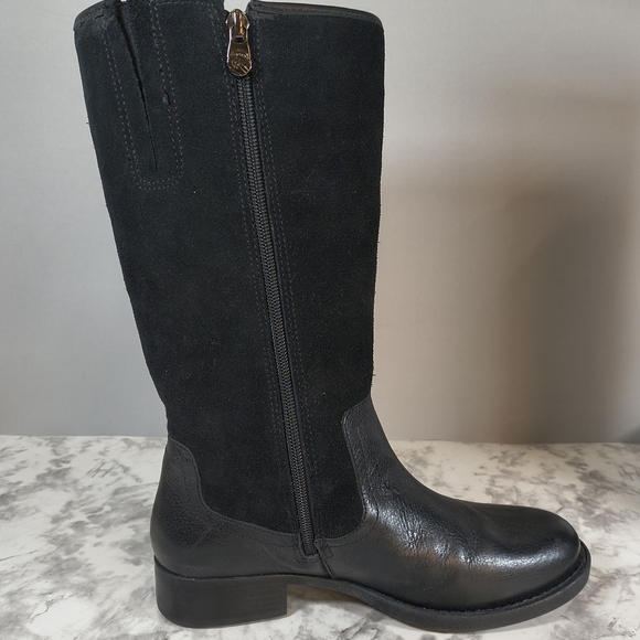 Nurture Women's Dericka Black Suede /Leather Riding Boots , Size 8M - Picture 7 of 12